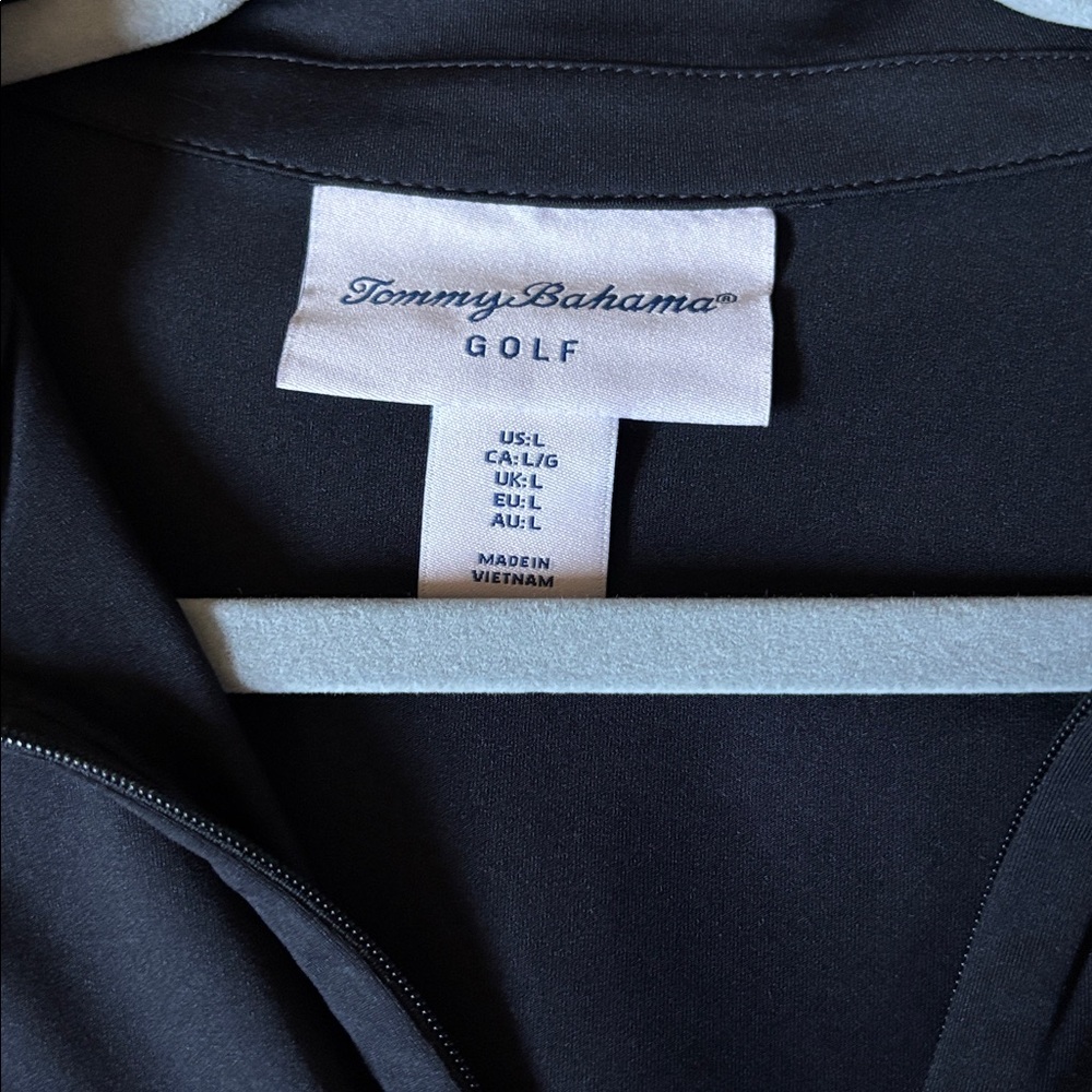 Tommy Bahama sleeveless Golf polo in black